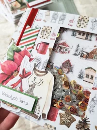 Kartka świąteczna swetr w renifera shaker card - zdjęcie 3