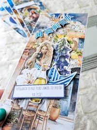 Kartka urodzinowa dla podróżniczki Santorini DL - zdjęcie 3