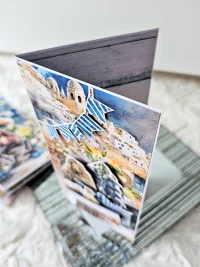 Kartka urodzinowa dla podróżniczki Santorini DL - zdjęcie 2