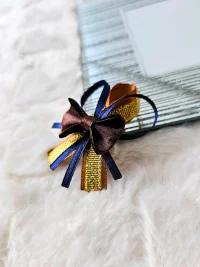 Przypinki dla gości weselnych + brąz navy blue granatzłote - zdjęcie 1