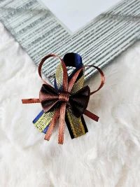 Przypinki dla gości weselnych + brąz navy blue granat złote - zdjęcie 2