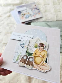 Kartka dla przyszłych rodziców baby shower dla chłopca - zdjęcie 4