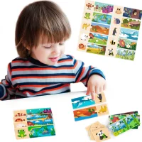VIGA Puzzle Logiczne ze Zwierzętami Układanka - zdjęcie 2