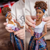WOOPIE ROYAL Lalka Lili Mulatka w Eleganckiej Sukni - zdjęcie 3