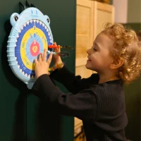 WOOPIE Magnetyczna Gra w Rzutki Bezpieczna Dart Tarcza Wesoły Rekinek - zdjęcie 2