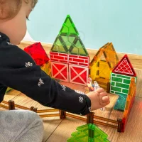 WOOPIE Magnetyczne Klocki Konstrukcyjne 7,5 cm Farma 30 el. - zdjęcie 2