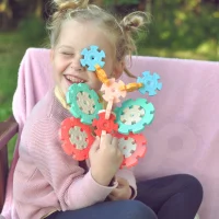 WOOPIE Klocki Konstrukcyjne Wafle Jeżyki w Tubie 206 el. - zdjęcie 2
