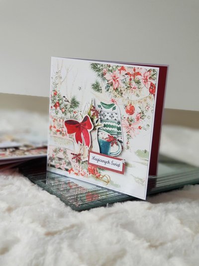 Kartka świąteczna sweter - zdjęcie 1
