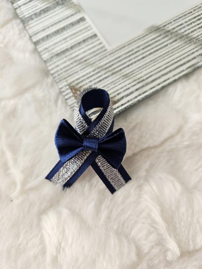 Przypinki dla gości weselnych navy blue - zdjęcie 1