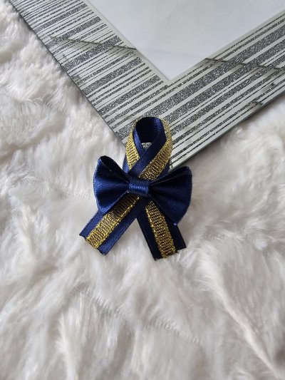 Przypinki dla gości weselnych navy blue - zdjęcie 1
