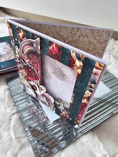 Kartka ślubna łabędzie shaker card - zdjęcie 2