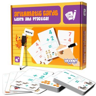 WOOPIE Karty Edukacyjne Fiszki Do Nauki Liczenia - zdjęcie 1