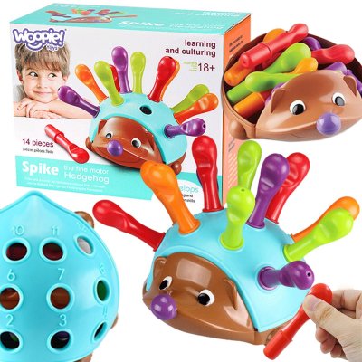 WOOPIE Gra Zręcznościowa Jeżyk Sorter Montessori Nauka Liczb i Kolorów 4w1 - zdjęcie 1