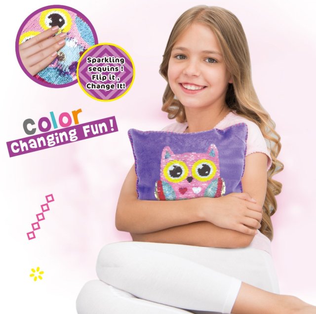 WOOPIE ART&FUN Zestaw Kreatywny Poduszka do Ozdobienia Sówka - zdjęcie 2